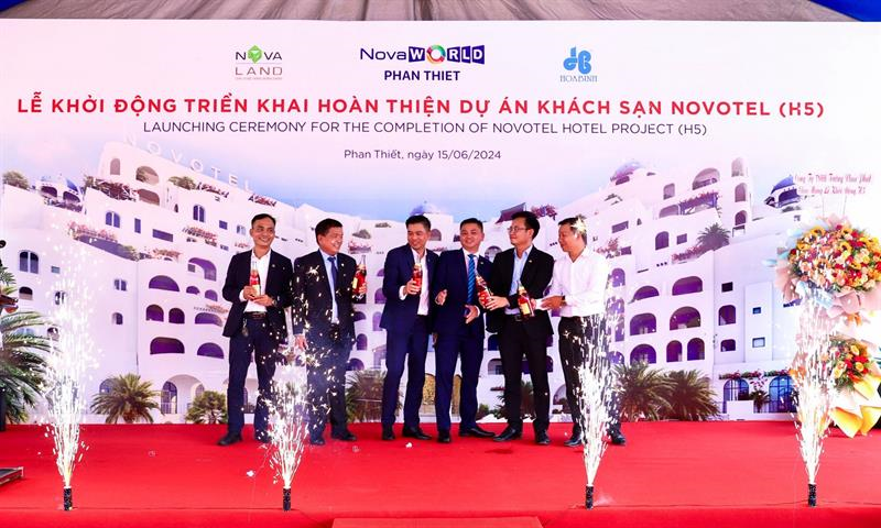 Novaland và Hòa Bình khởi động triển khai hoàn thiện khách sạn Novotel